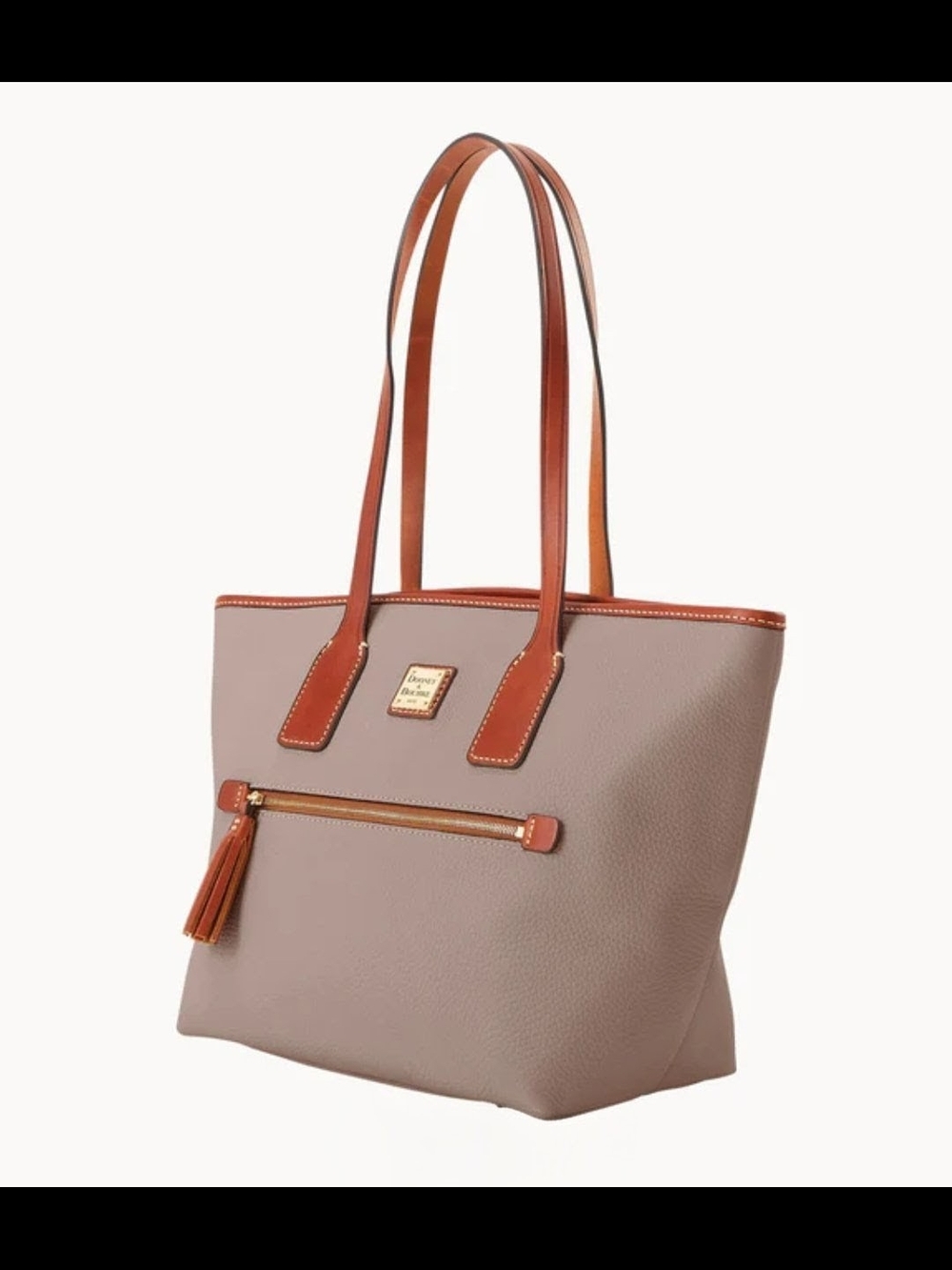 NWT! Dooney & Bourke Pebble Grain Tote in Taupe